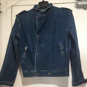 VINTAGE DOUBLE BREASTED DENIM JACKETS SIZE S